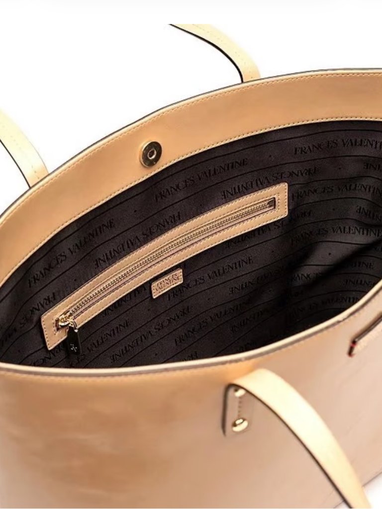 Frances Valentine Trixie Leather Tote Camel Nwt Perfect Tote Rare Find — image 4 of 4